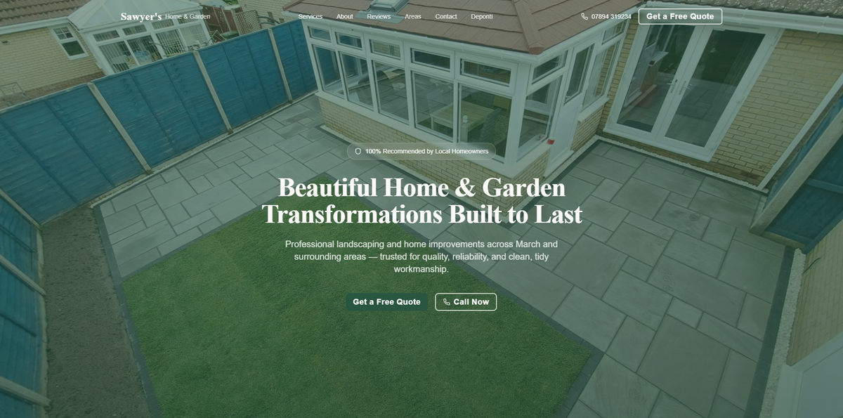 Sawyer Home & Garden website
